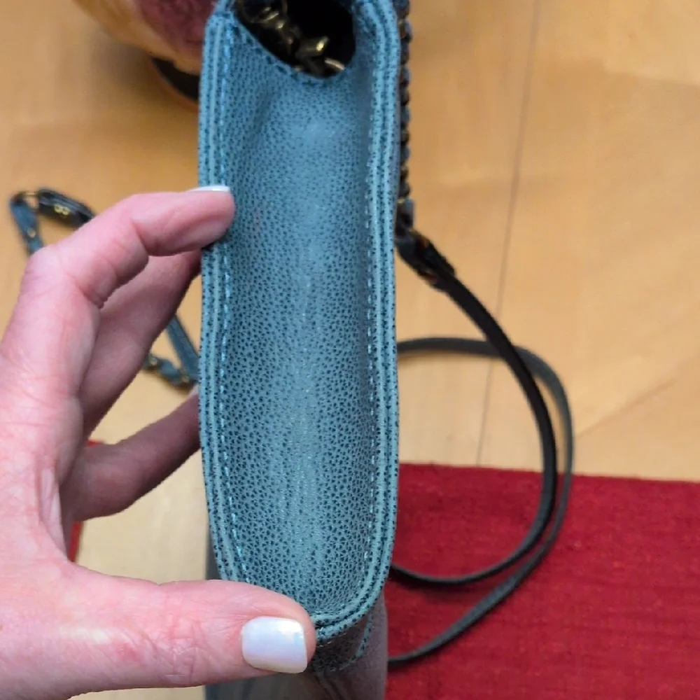 Elliott Lucca Teal Textured Clutch